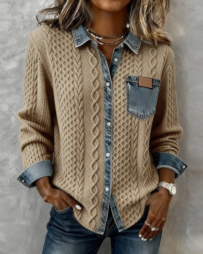 MAGLIA TRECCE DENIM – IL MIX URBANO CHE SORPRENDE