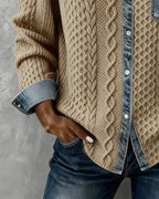 MAGLIA TRECCE DENIM – IL MIX URBANO CHE SORPRENDE