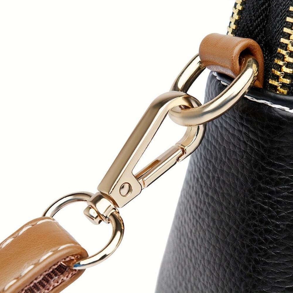 Borsa a Spalla con Texture Lychee Donna