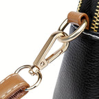 Borsa a Spalla con Texture Lychee Donna