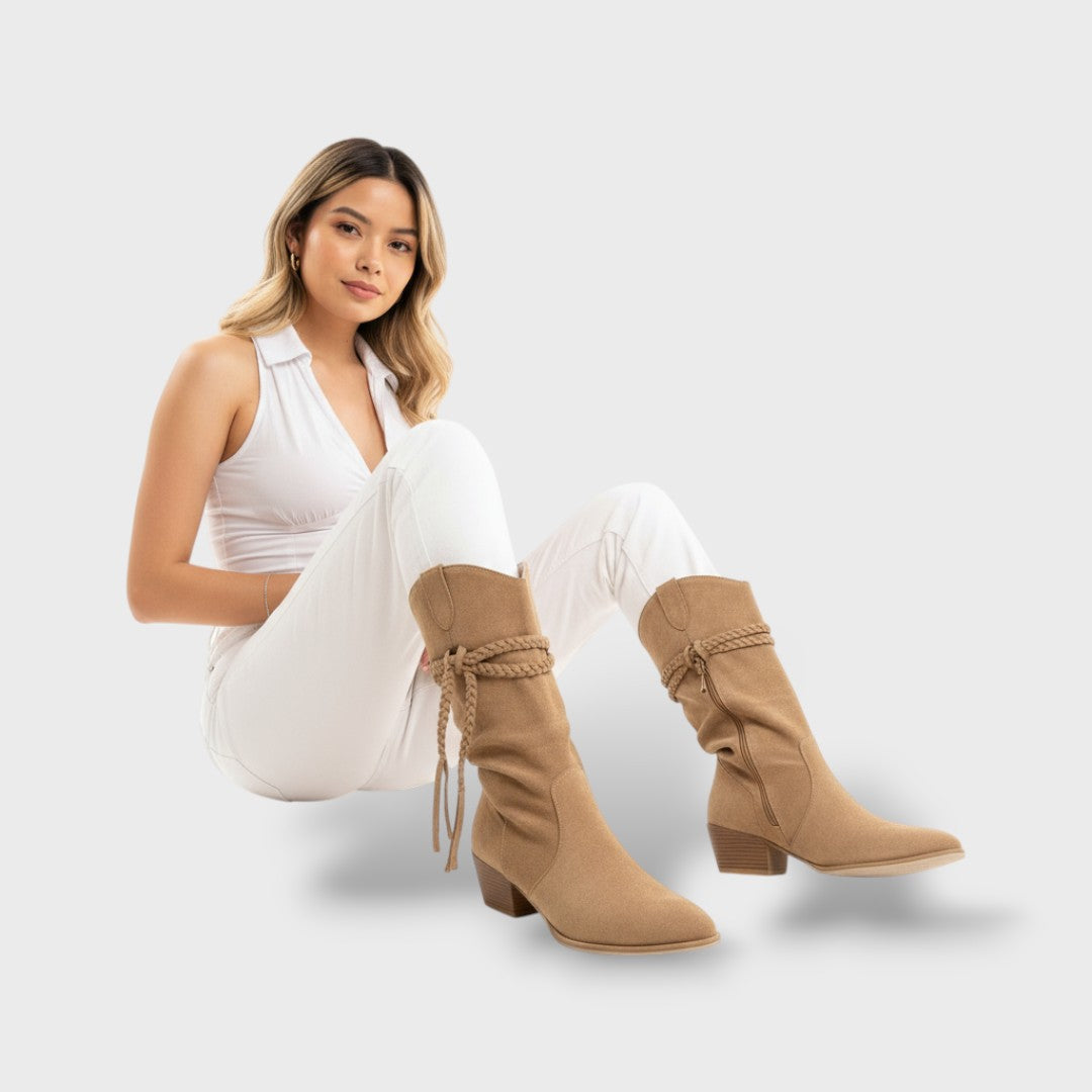 Stivaletti Western con Frange Donna
