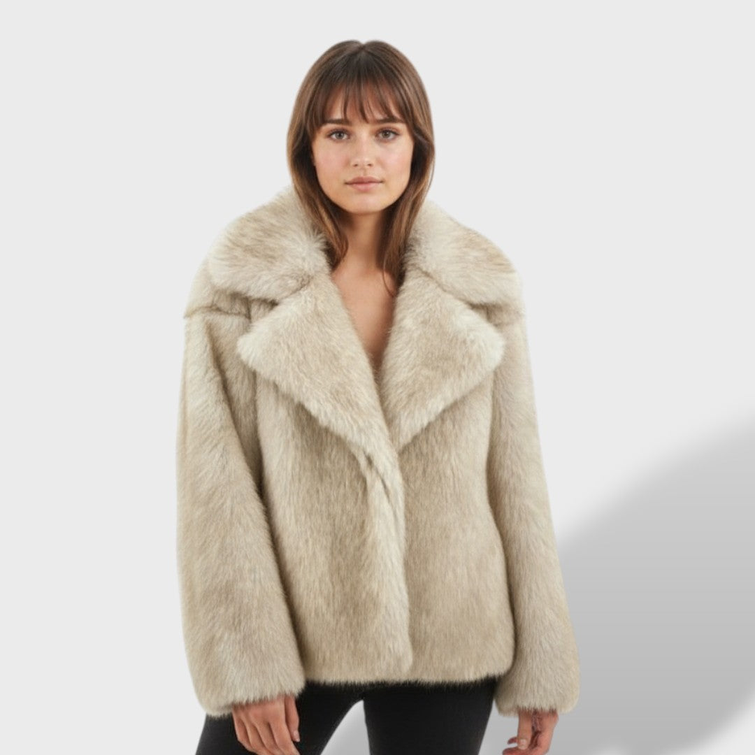 Cappotto Oversize in Pelo Sintetico Donna