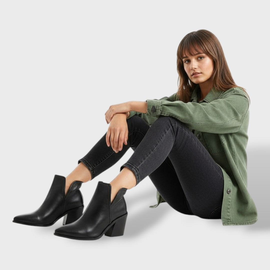 Stivaletti Cowboy con Tacco Donna