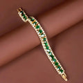 Bracciale verde e dorato