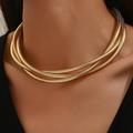 Collana dorata vintage a strati