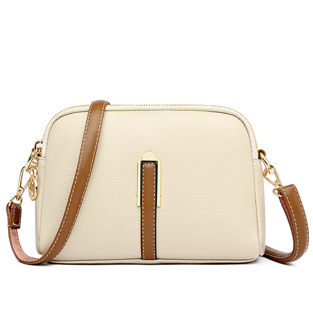 Borsa a Spalla con Texture Lychee Donna