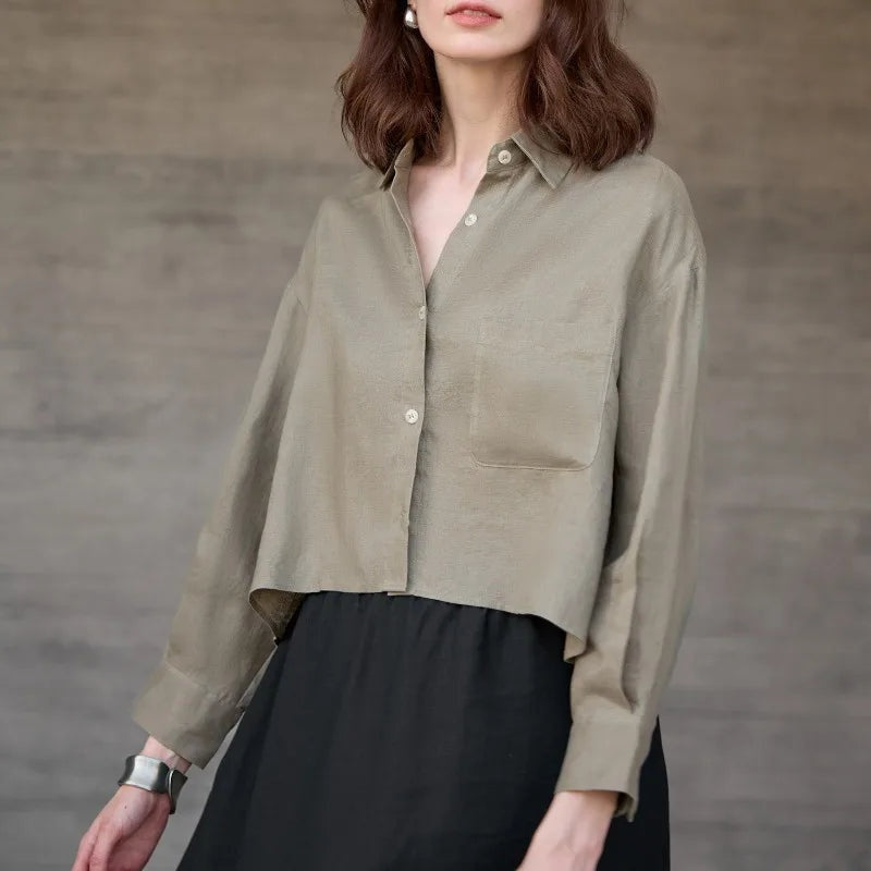 CAMICIA LINO CROPPED – LO STILE OVERSIZE CHE NON TI ASPETTI