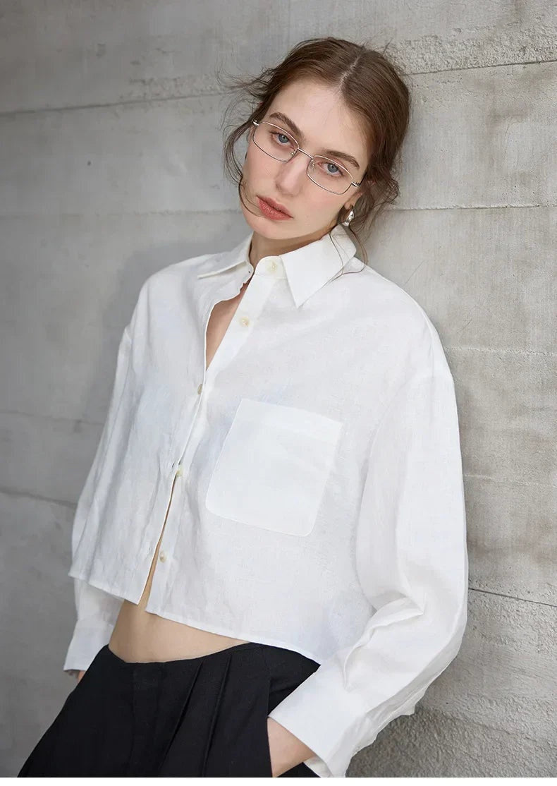 CAMICIA LINO CROPPED – LO STILE OVERSIZE CHE NON TI ASPETTI