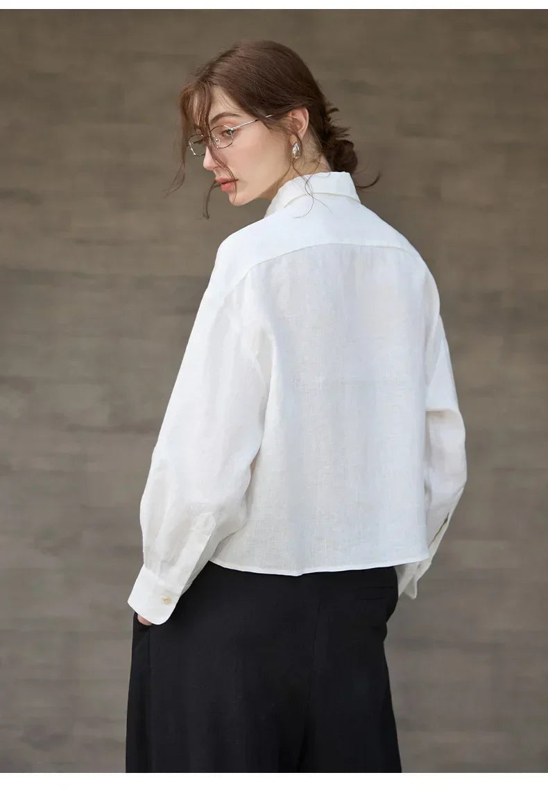 CAMICIA LINO CROPPED – LO STILE OVERSIZE CHE NON TI ASPETTI