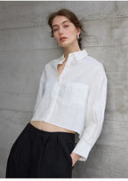 CAMICIA LINO CROPPED – LO STILE OVERSIZE CHE NON TI ASPETTI
