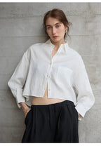 CAMICIA LINO CROPPED – LO STILE OVERSIZE CHE NON TI ASPETTI