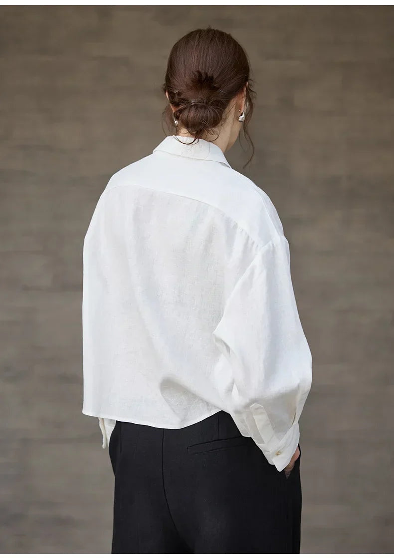 CAMICIA LINO CROPPED – LO STILE OVERSIZE CHE NON TI ASPETTI