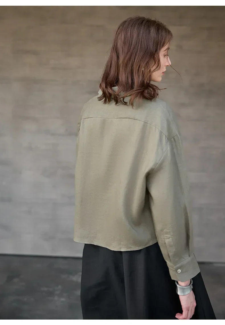 CAMICIA LINO CROPPED – LO STILE OVERSIZE CHE NON TI ASPETTI
