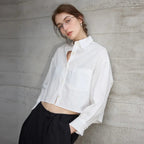 CAMICIA LINO CROPPED – LO STILE OVERSIZE CHE NON TI ASPETTI