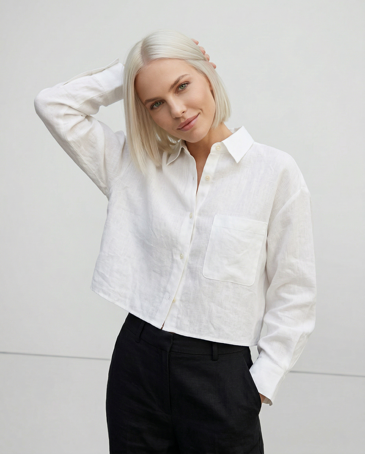 CAMICIA LINO CROPPED – LO STILE OVERSIZE CHE NON TI ASPETTI