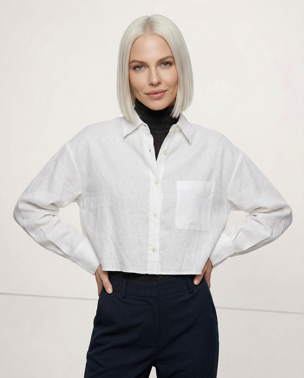 CAMICIA LINO CROPPED – LO STILE OVERSIZE CHE NON TI ASPETTI