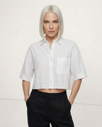 CAMICIA LINO CROPPED – LO STILE OVERSIZE CHE NON TI ASPETTI