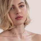 Collana minimalista con pietra
