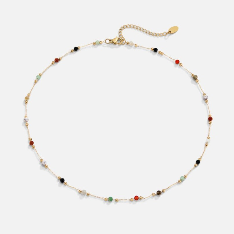 Collana minimalista con pietra