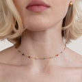 Collana minimalista con pietra