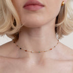 Collana minimalista con pietra