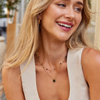 Collana a strati con pietre