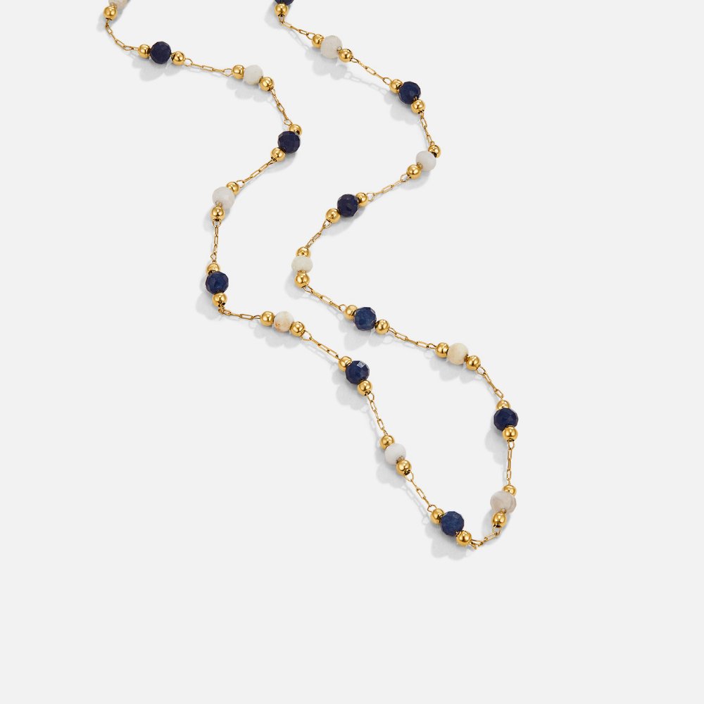 Collana a strati con pietre