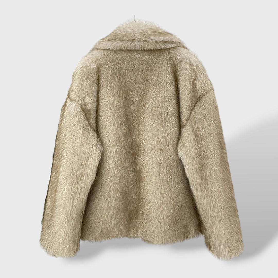Cappotto Oversize in Pelo Sintetico Donna