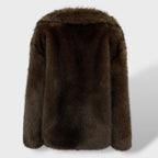 Cappotto Oversize in Pelo Sintetico Donna