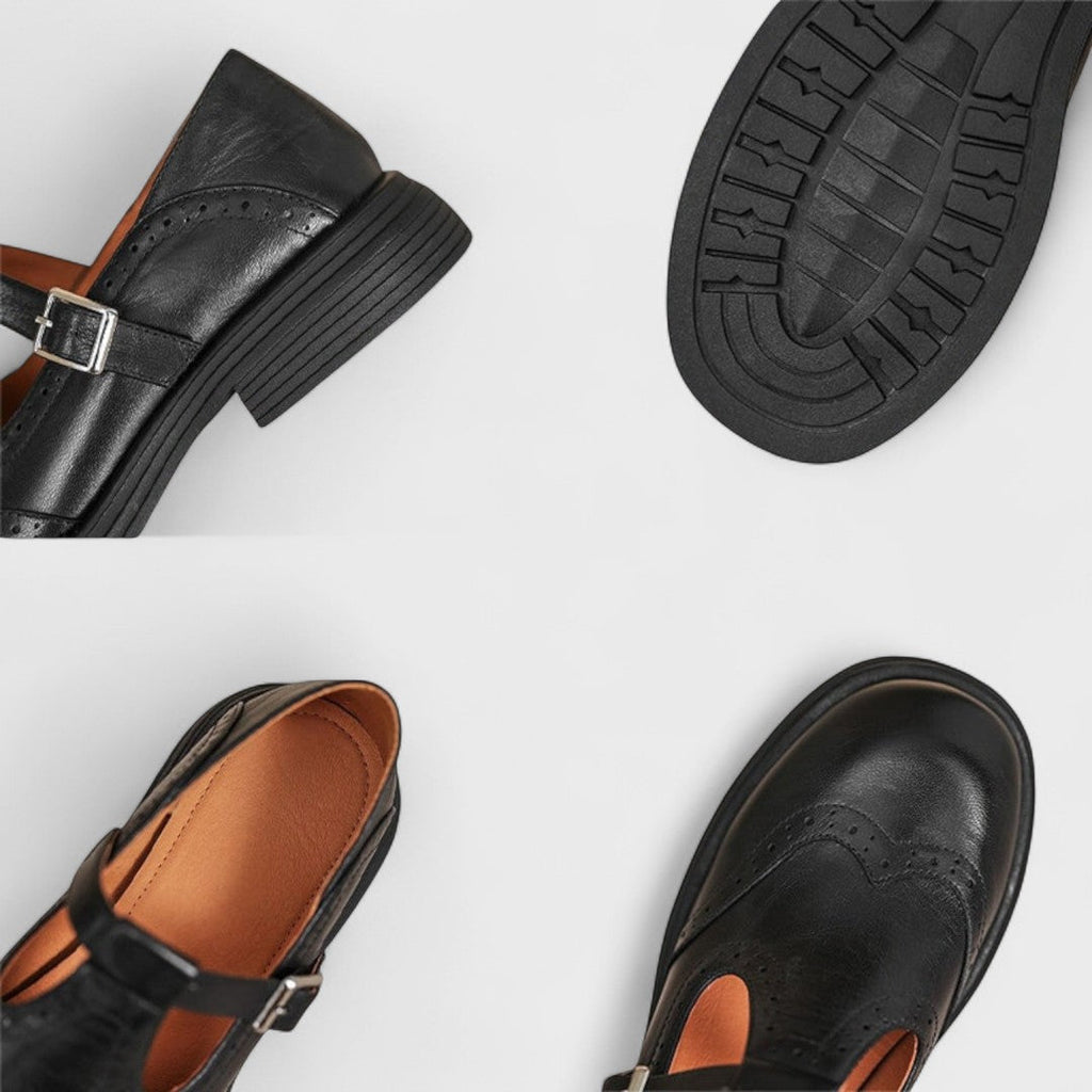PORTO CERVO - Scarpe Mary Jane con cinturino a T, colore nero