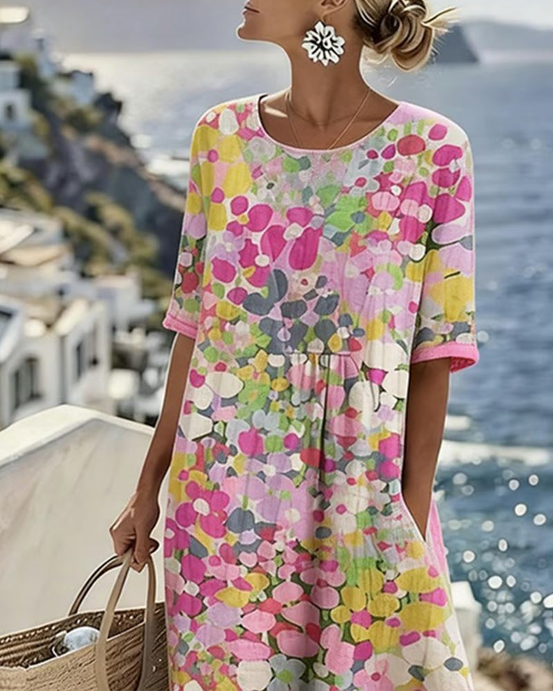 ABITO MIDI FLOREALE ESTATE – LA FRESCHEZZA CHE VESTE BENE