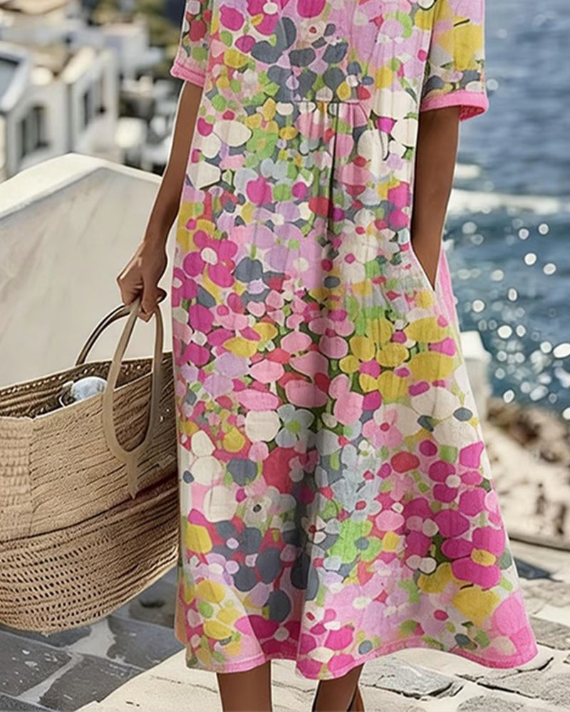 ABITO MIDI FLOREALE ESTATE – LA FRESCHEZZA CHE VESTE BENE