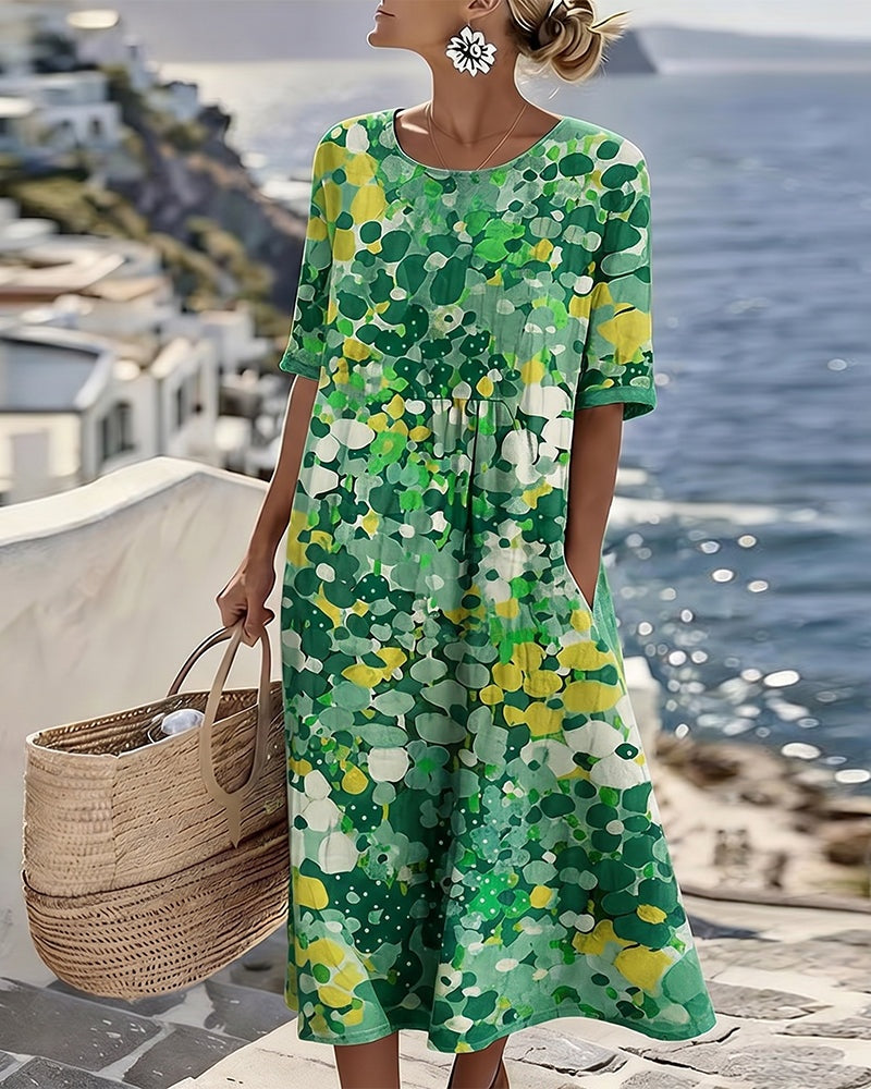 ABITO MIDI FLOREALE ESTATE – LA FRESCHEZZA CHE VESTE BENE