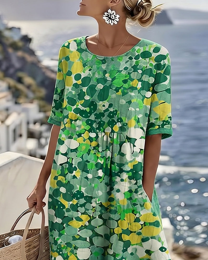 ABITO MIDI FLOREALE ESTATE – LA FRESCHEZZA CHE VESTE BENE