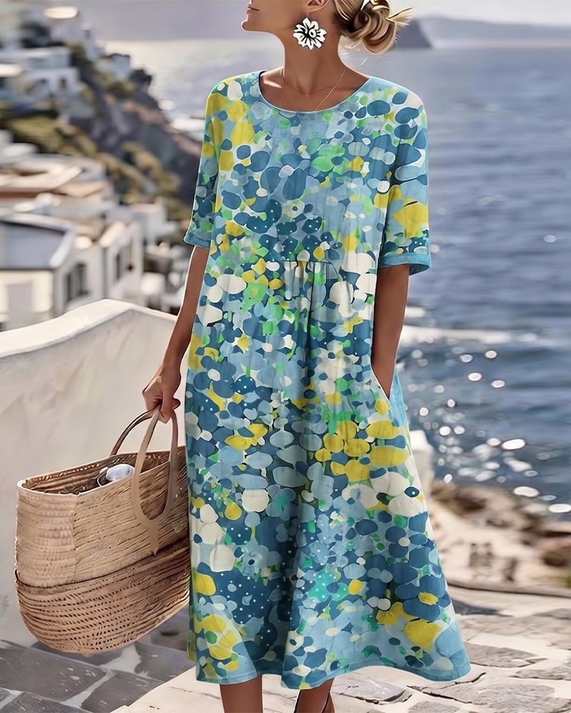 ABITO MIDI FLOREALE ESTATE – LA FRESCHEZZA CHE VESTE BENE
