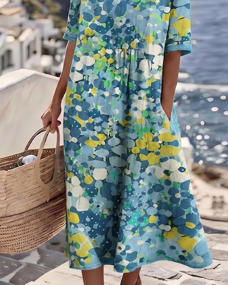 ABITO MIDI FLOREALE ESTATE – LA FRESCHEZZA CHE VESTE BENE