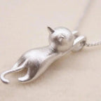 Collana simpatica con gattino in argento 925