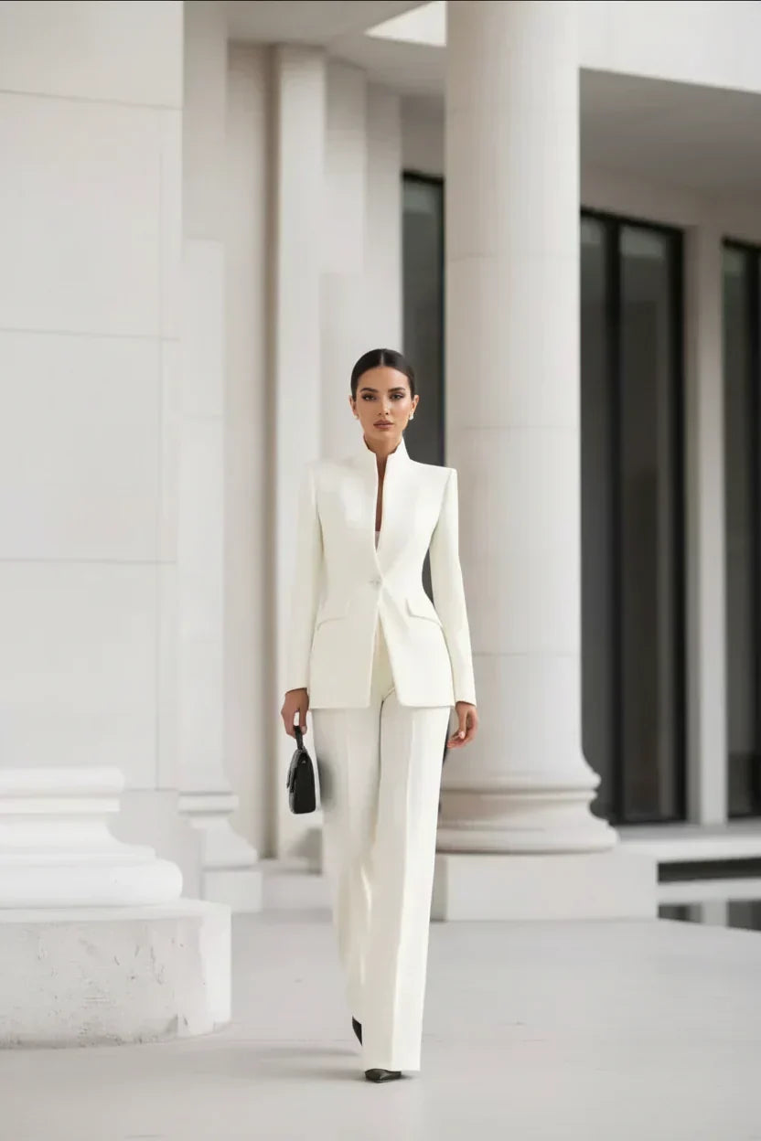 COMO - Completo Elegante con Blazer e Pantalone Palazzo Donna
